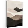 Abstract - Landschap - Golven - Crèmekleur canvas 2cm klein -z3d