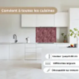 Bladeren - Patroon - Paars keuken achterwand 2 middel 865 -sfeer4_FR