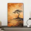Boom - Landschap - Oranje canvas 2cm klein -sfeer6
