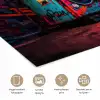 Boombox - Rood - Graffiti - Neon poster papier klein -closeup_NL