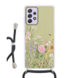 Botanisch - Bloemen - Kleurrijk Hoesje Samsung Galaxy A52 5G met koord klein -3d