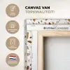 Terrazzo -  Patroon - Wit - Urban canvas 2cm xxl 828 -sfeer2