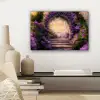 Poort - Paars - Bloemen canvas 2cm klein -sfeer6