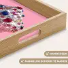 Cupcake - Kleurrijk - Edelstenen Dienblad Rechthoek middel -USP_HandgreepNL