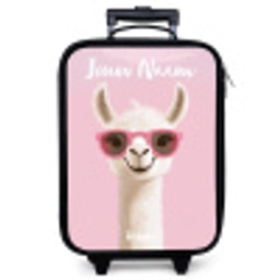 Lama - Wit - Zonnebril - Wimpers Kinderkoffer - Zwart klein -zzz_website3d