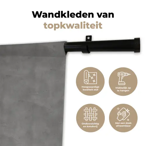 Beton - Structuur - Patroon Wandkleed katoen klein 269 -sfeer2