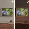 Hortensia- Park - Pad Light Box met batterij (Wandlamp) middel -sfeer3