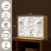 Marmer - Zwart - Dramatisch - Wit Light Box met batterij (Wandlamp) middel 907 -USP_websiteoverzichtNL