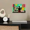 Vrouw - Keuken - Katten - Doorkijk poster papier klein -sfeer1