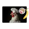 Kok - Rood - Kip Placemat vinyl groot -zzzproduct_Kitchenyeah-website