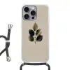 Beukenbladeren - Bruin - Groen - neutraal Hoesje iPhone 16 Pro Max met koord klein -3d