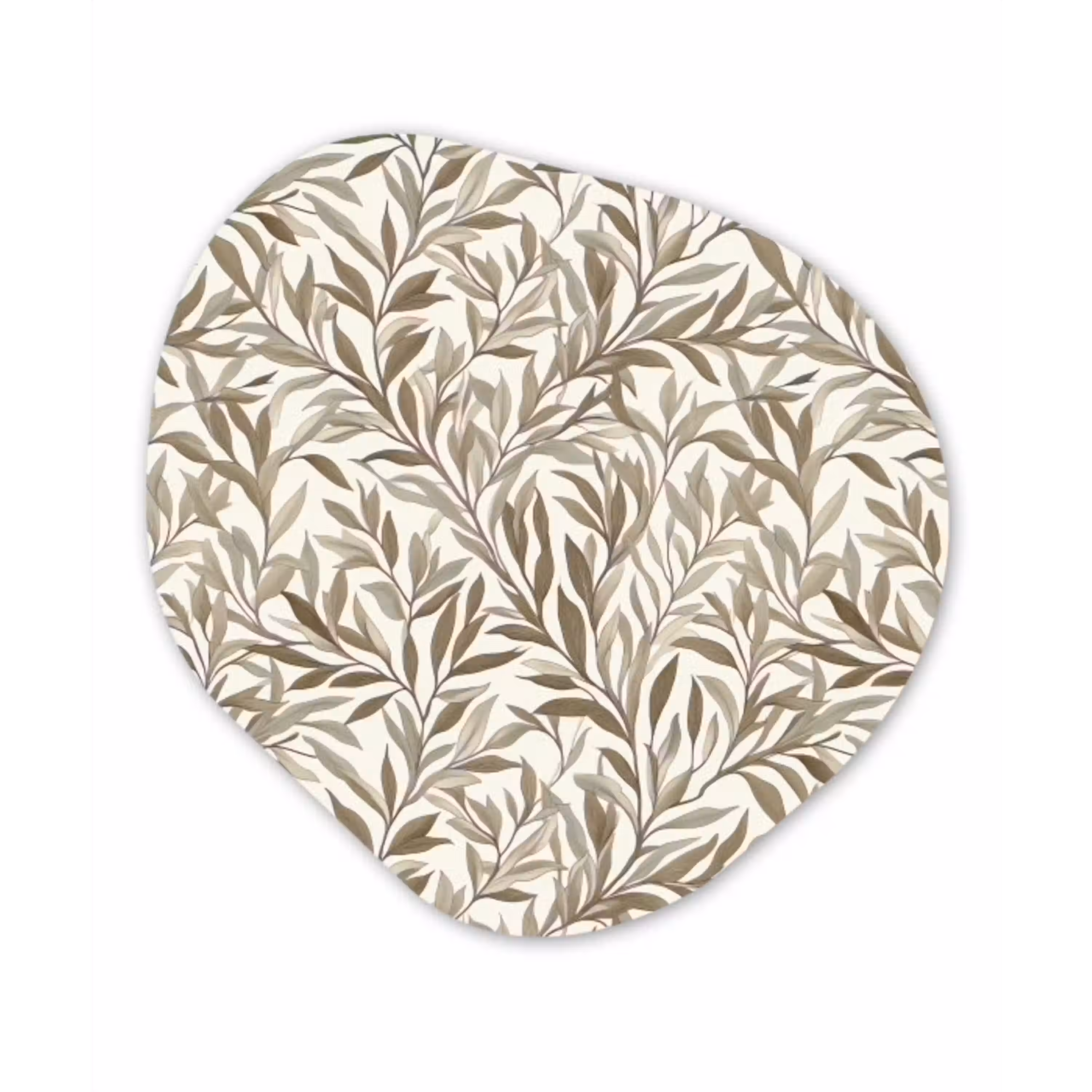Takken - Botanisch - Taupe Wandcirkel Organisch Aluminium middel 851 -3d
