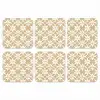Bloemen - Patroon - Beige onderzetter kurk middel 366 -3d