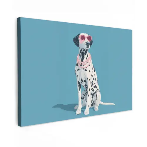 Dalmatiër - Zonnebril - Blauw canvas 2cm klein -z3d