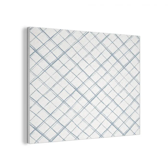 Raster - Blauw - Patroon PET vilt klein 837 -3d