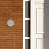 Effen lichtgrijs - Klassiek Naambord Rond klein -sfeer3-rond-XS