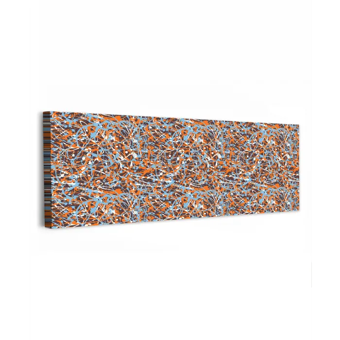 Blauw - Waterverf - Chaos canvas 2cm klein 828 -z3d