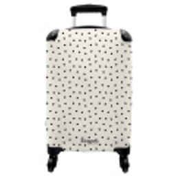 Valentijn verstrooid hartenpatroon zwart NBS - Handbagage koffer - Vrouwen middel -3d