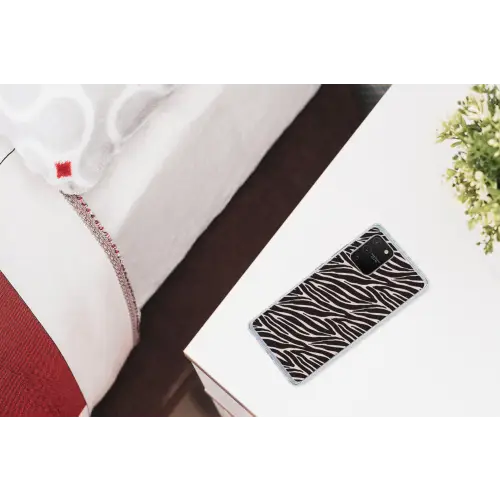 Zebra - Zwart - Roze Telefoonhoesje Samsung Galaxy S10 Lite klein 364 -kamerS10Lite