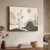 Japandi - Landschap - Beige Textielframe zwart klein -sfeer3