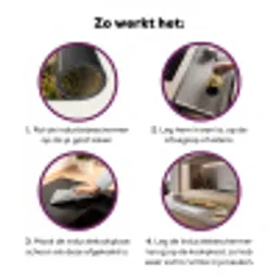 Paarden - Kudde - Bergen - Vrijheid - Wild Inductie beschermer vinyl 3mm klein -zzzzzzz-cc-werking