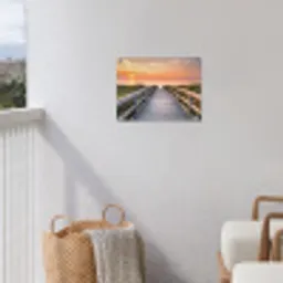 Zonsondergang over de Duinen tuinposter los doek klein -sfeer8