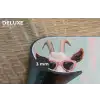 Zonnebril - Roze - Geit - Horen Placemat vinyl groot -closeup