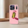 Augurken - Pot - Schaduw - Roze Telefoonhoesje iPhone 17 Pro klein -sfeer2