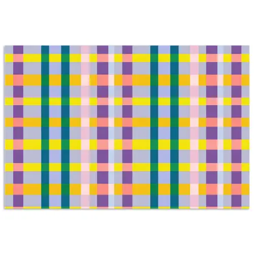 Ruit - Patroon - Kleurrijk poster papier klein 62 -3d