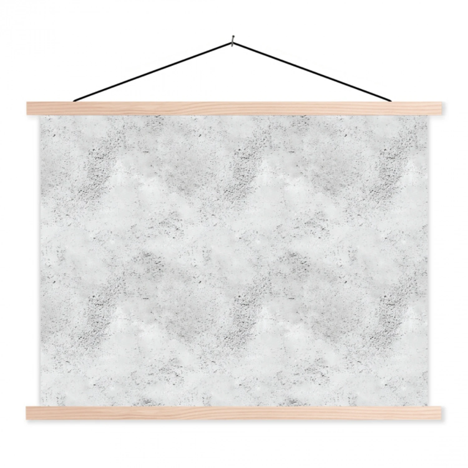 Lichtgrijs - Ruw - Subtiel textielposter latten blank klein 122 -3d