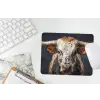Stier - Kleurrijk - Hoorns muismat rubber klein -witbureau