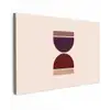 Zandloper - Symmetrisch - Rood - Paars canvas 2cm klein -z3d