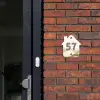 Beige landschap - Traditioneel Naambord Huisje klein -sfeer2