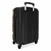 Straat - Olieverf - Kleurrijk - Stad NBS - Handbagage koffer - Unisex middel -achterkant