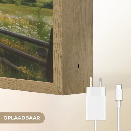Veld - Hek - Bergen - Bloemen Light Box met batterij (Wandlamp) middel -USP_websiteoplaadbaarNL