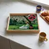 Vrouw - Boom - Boek - Mandje Dienblad Rechthoek middel -sfeer2