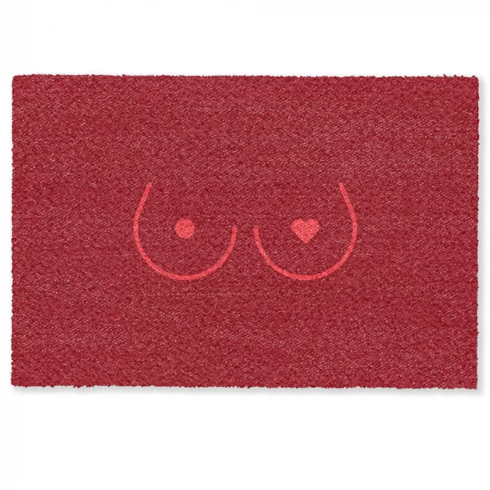 Minimalistisch - Lijnillustratie - Rood Deurmat klein -zkaufland3d