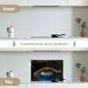 Vrouw - Ogen - Make up - Luxe - Goud keuken achterwand spatscherm klein -voor_na_NL