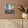 Bos - Hert - Zwart - Wit aluminium wit klein -sfeer4