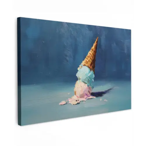 Ijshoorn - Bolletjes - Smelt - Roze canvas 2cm klein -z3d