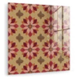 Bloemen - Retro - Groen plexiglas 5mm klein 11 -zzzproduct_nieuw