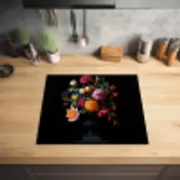 Boeket - Romantisch - Kleurrijk Inductie beschermer vinyl 3mm middel -sfeer5
