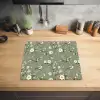 Botanisch - Vogels - Groen Inductie beschermer vinyl 3mm middel 274 -sfeer5