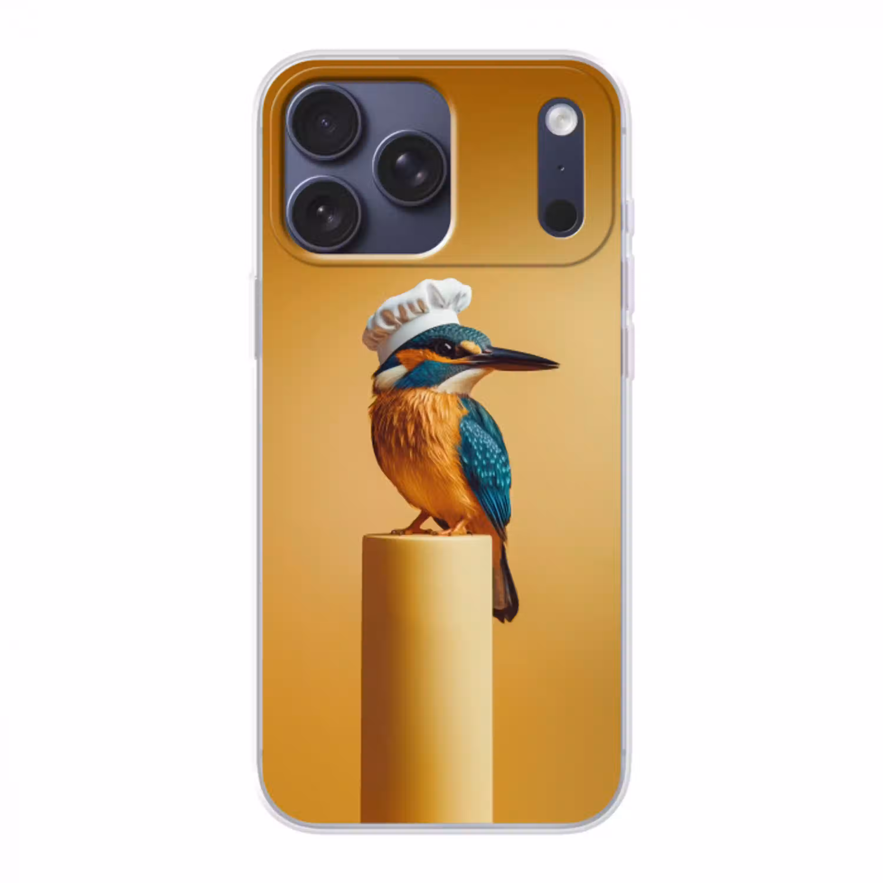Ijsvogel - Pilaar - Koksmuts - Vogel Telefoonhoesje iPhone 17 Pro Max klein -3d