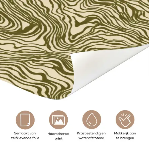 Abstract - Marmer - Groen deurposter klein 289 -closeup_NL