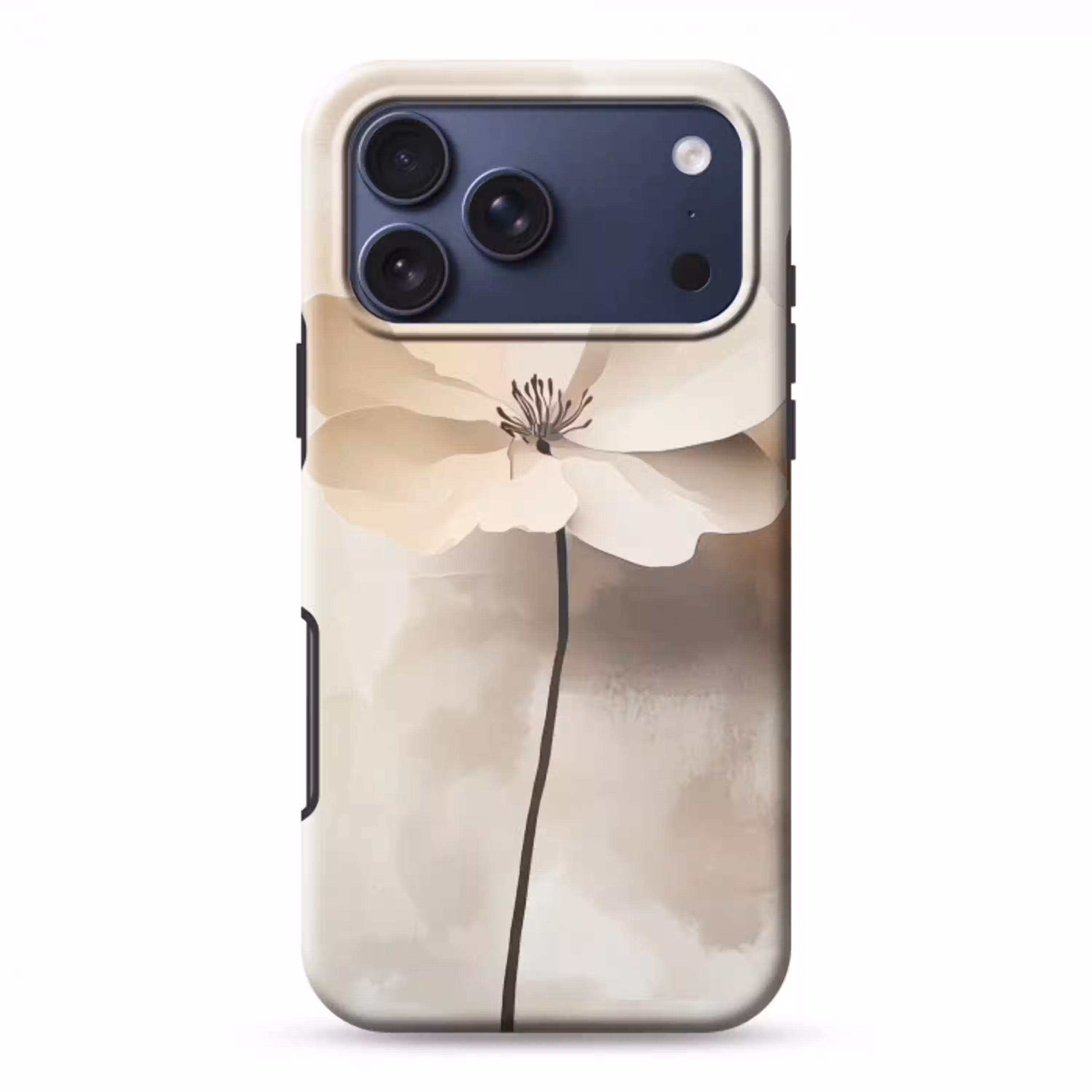 Bloem - Beige - Verf - Schaduw Toughcase MagSafe Apple iPhone 17 Pro Max klein -3d