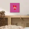 Girl power - Hart - Roze - Rood aluminium wit klein -sfeer3