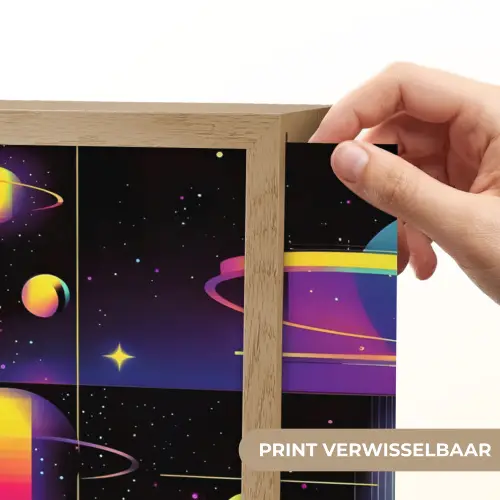 Abstract - Vormen - Kleurrijk - Lijnen Light Box met batterij (Wandlamp) middel -USP_websiteprintNL