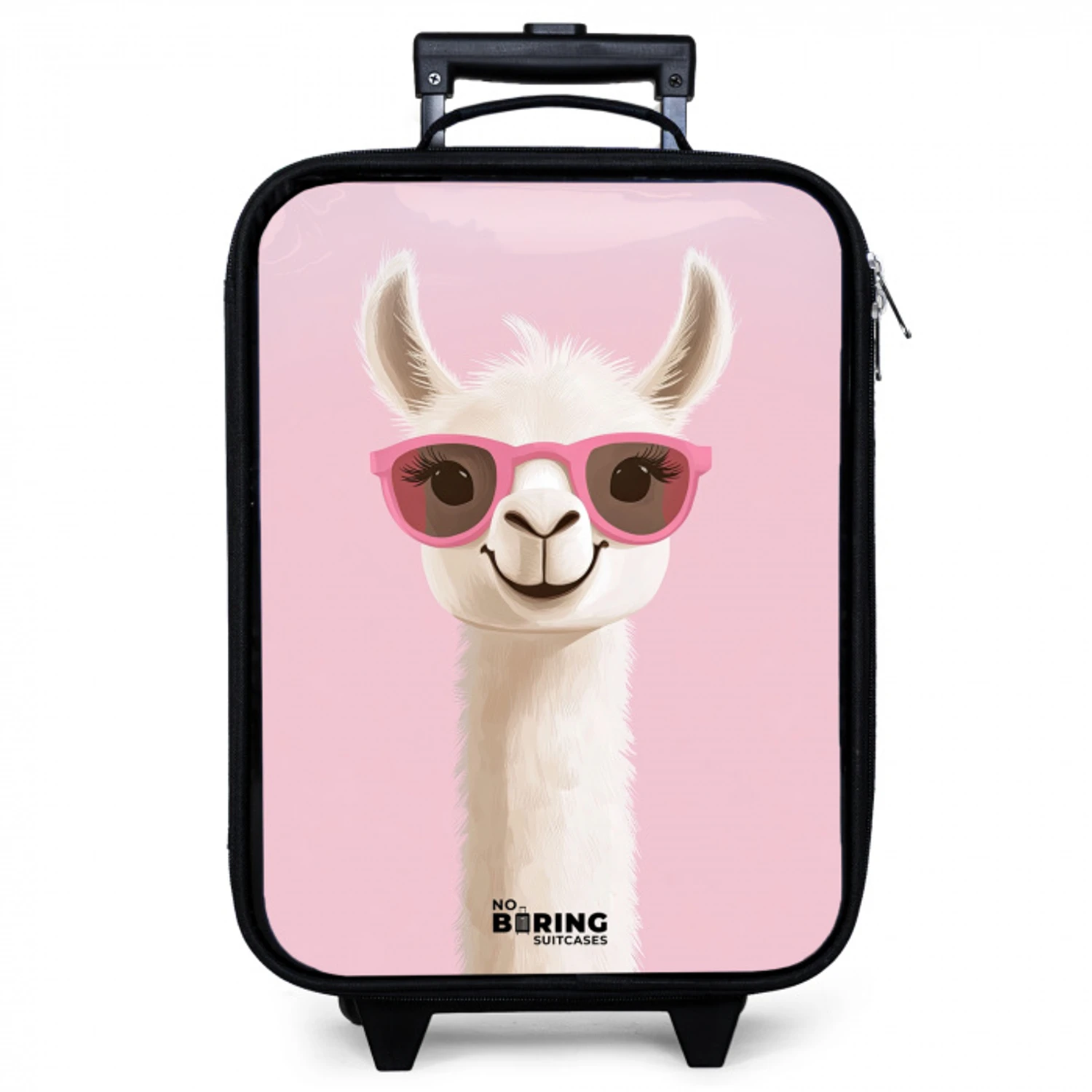 Lama - Wit - Zonnebril - Wimpers Kinderkoffer - Zwart klein -zzz_website3d