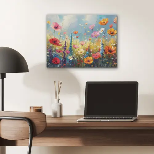 Bloemen - Natuur - Botanisch - Kunst PET vilt klein -sfeer5